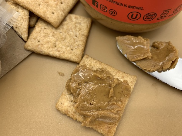 expired almond butter, expired wheat thins